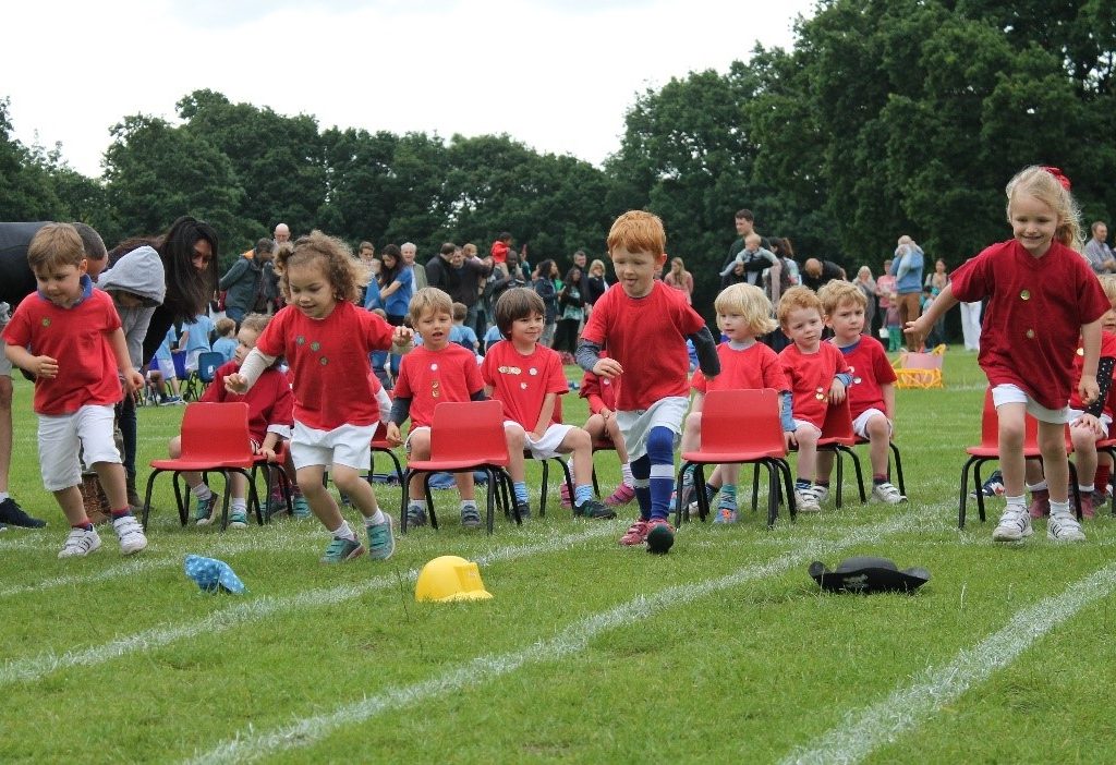 children in a sports day